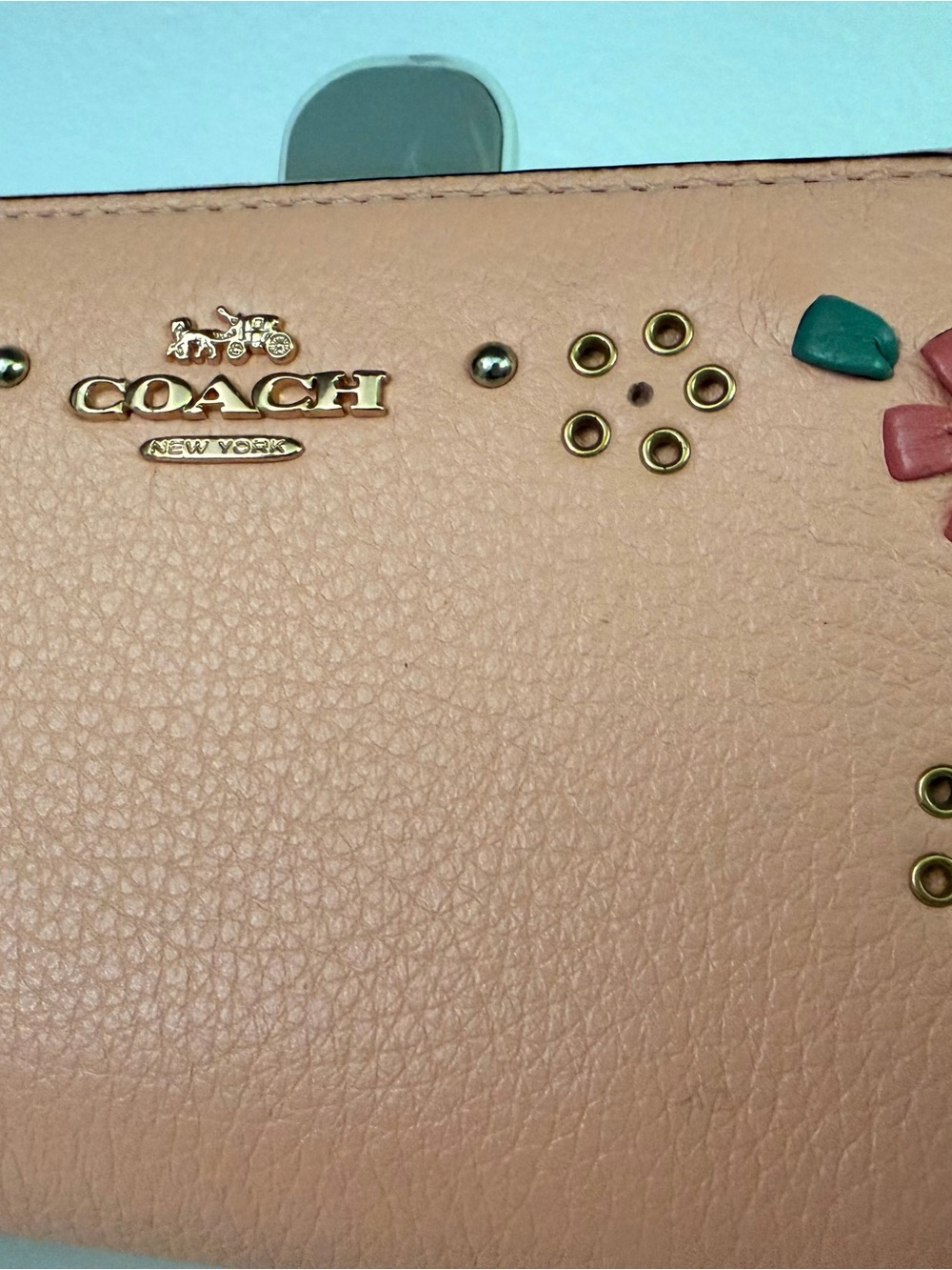 Coach Pink Floral Medium ID Wallet - Picture 3 of 9